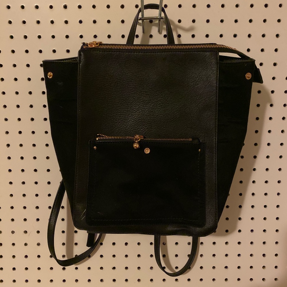 LC Lauren Conrad Black Backpack Purse